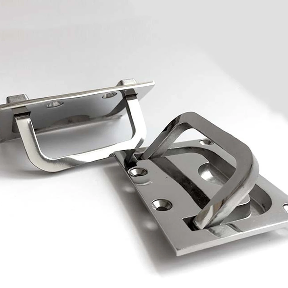 

1Pcs Stainless Steel Hatch Locker Flush Mount Handle for Boat Marine Deck Access Panel Pull Ring Durable Solid Hatch Locker