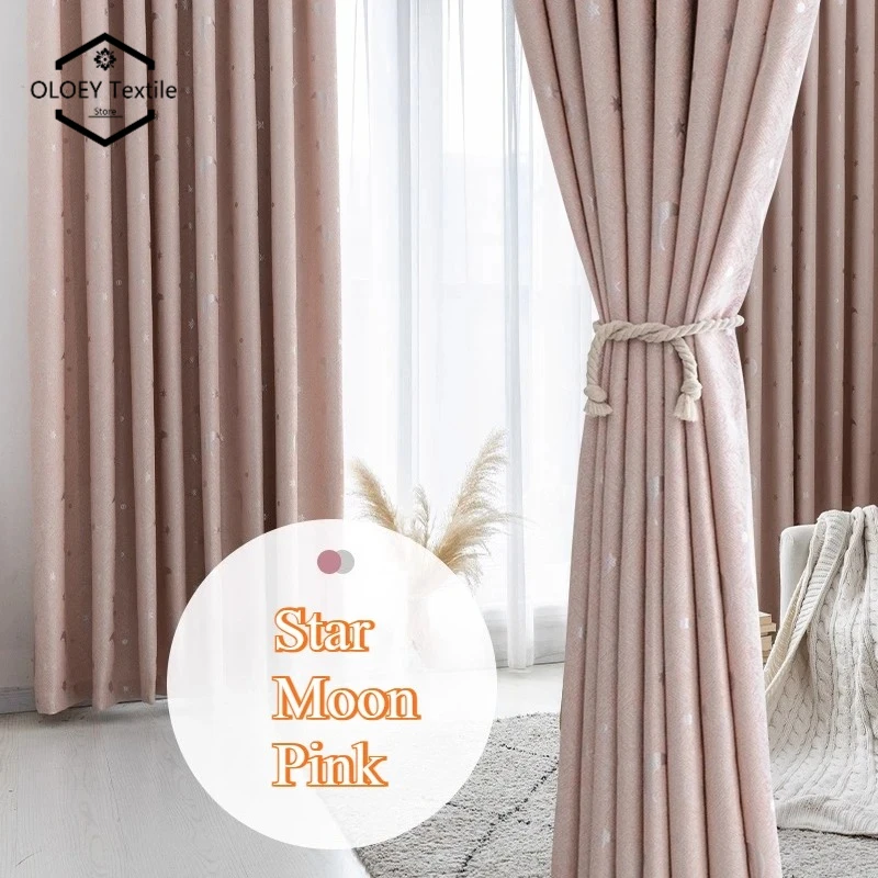 

Kids American Curtains for Children Room Bedroom Blackout Tulle Drapes Light Blocking Windowsill Playroom Nursery Living Room