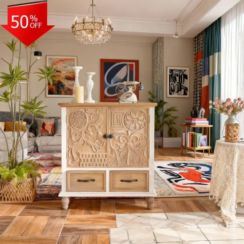 

Entrance Cabinet Storage Living Room Cabinet Multipurpose Cabinets Drawer Type Storage Closet Chest of Drawers Display Showcase