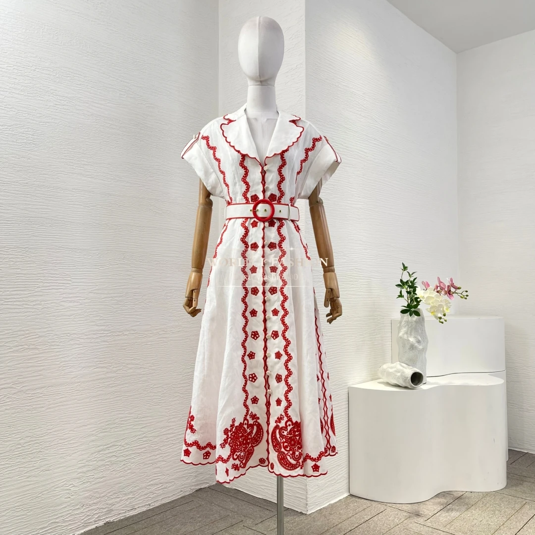 

Blouse Tops and Bell Pants Set All Season 2025 High Quality Brown Beige Paisley Print Long Sleeve Dress