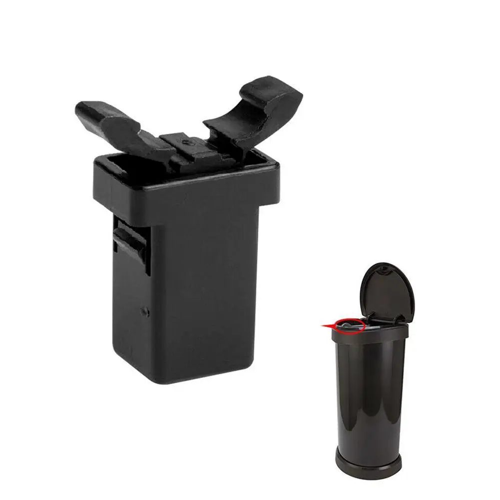 10 Pcs Trash Can Plastic Lock Self-Locking Switch Replacement Catch Compatible Touch Lid Bin Latch Repair Clip Black