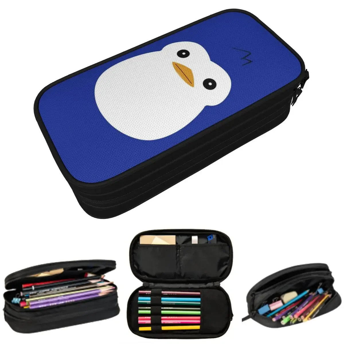 Mawaru Penguindrum Penguin No. 2 Pencil Cases Big Capacity Pen Bags Pen Box Pencil Pouch For Boys Girls Students Stationery