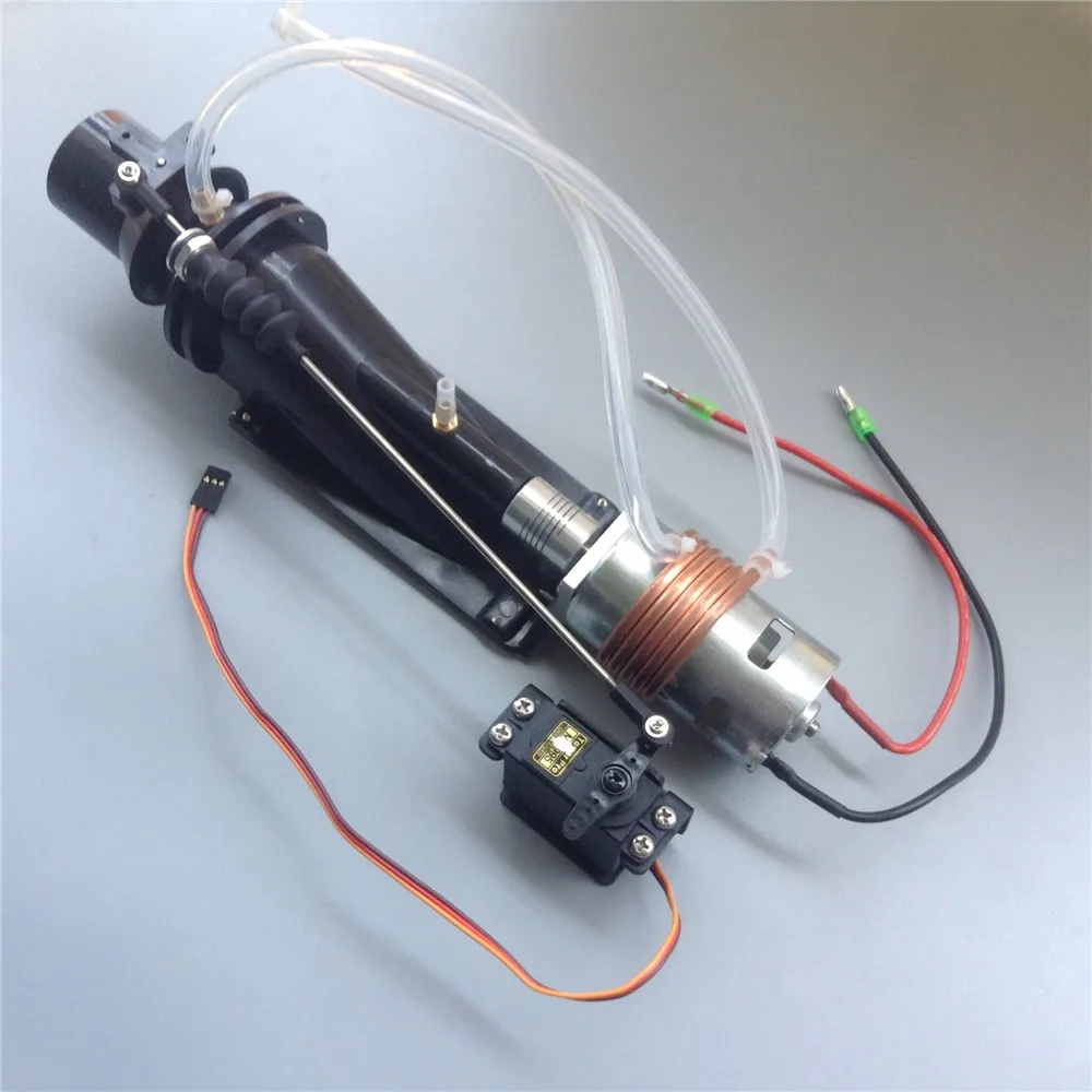 40mm Ejector Jet Pump 795 Brush Motor Water-Cooled Steering Gear 12V Modified Remote Control Jet Ship