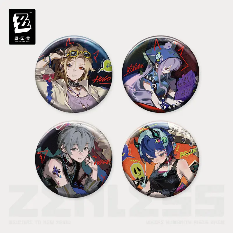 Zenless Zone Zero Concerto Channel Bury Your Tears with the Past Hugo Vivian Badge Laser Ticket Mouse Pad Poster Cosplay Props