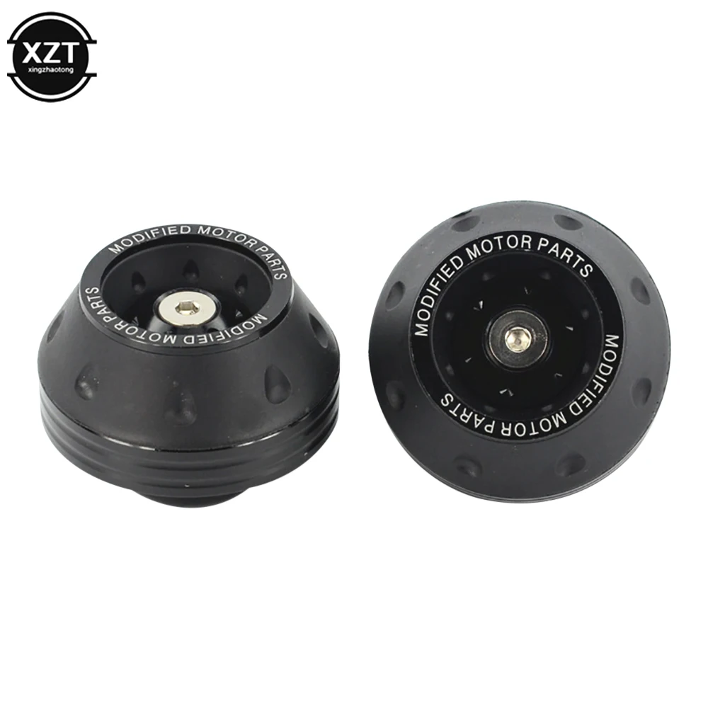 2PCS Motorrad Crash Protector Rad Schutz Pads Motorrad Motocross Reifen Rahmen Slider Bunte Moto Ausrüstung Zubehör