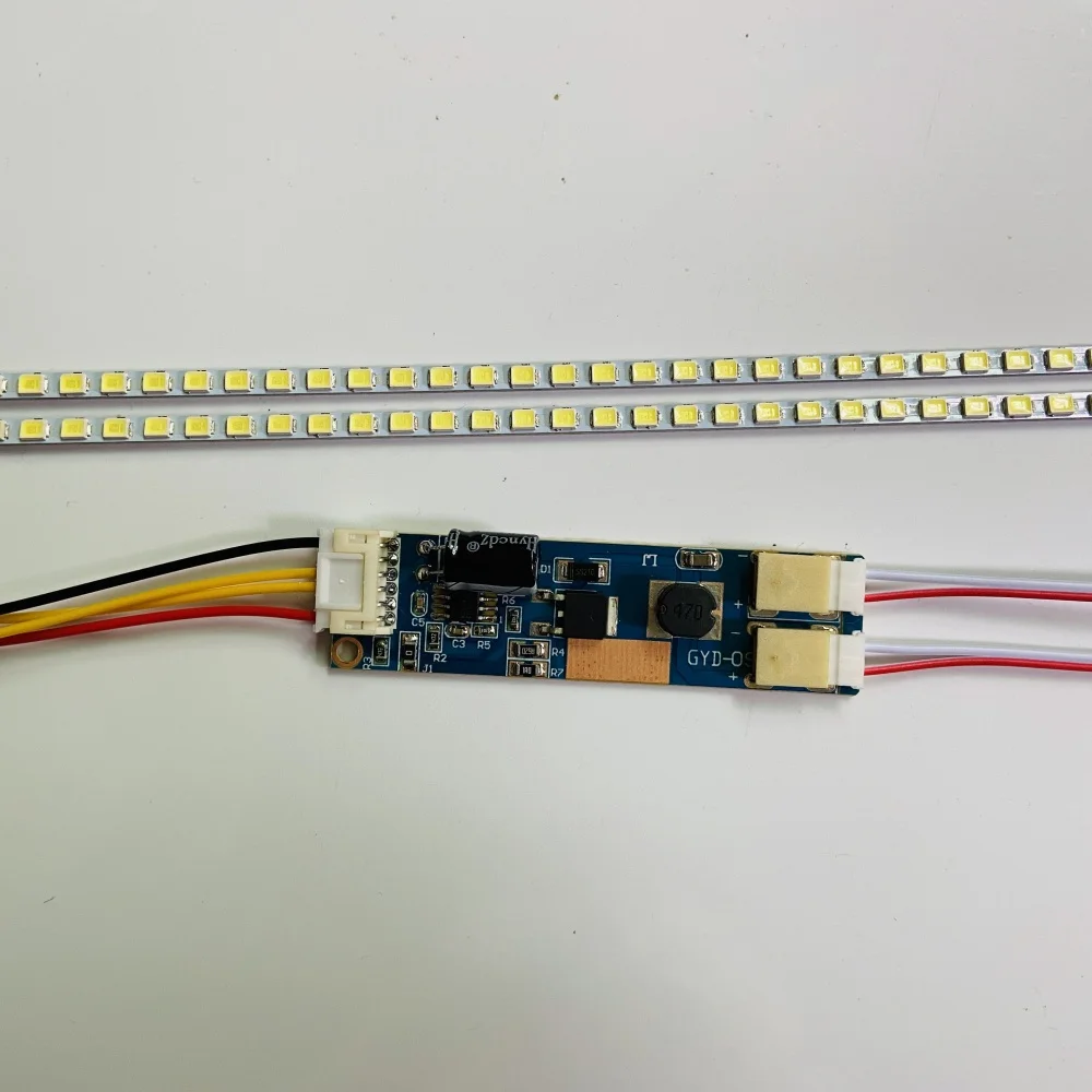 Kit 2 led strips+1 converter + cable LED backlight kit 540mm,work for 15