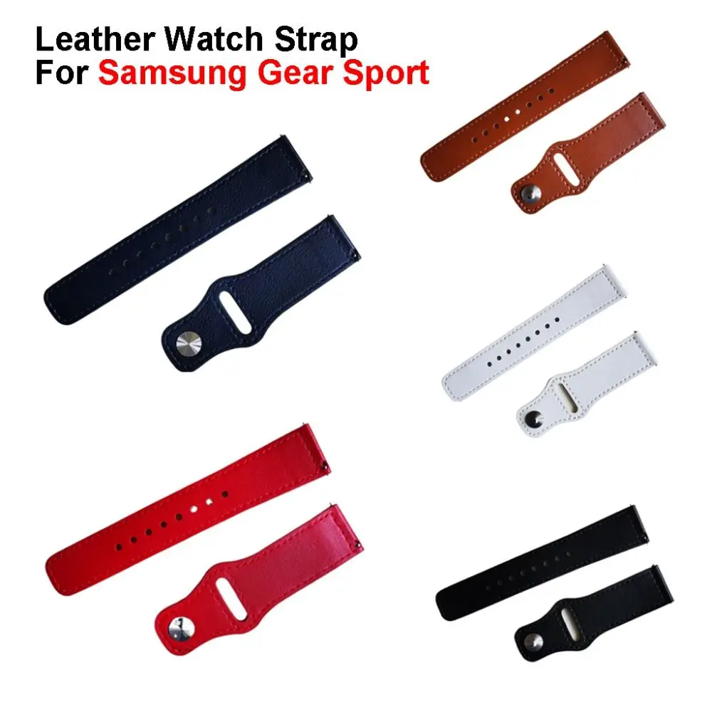 حزام ساعة جلدي قابل للتعديل ، 22 ، سوار ساعة ناعم ، إكسسوارات ساعة ذكية لرياضة smarga Gear ، جودة عالية