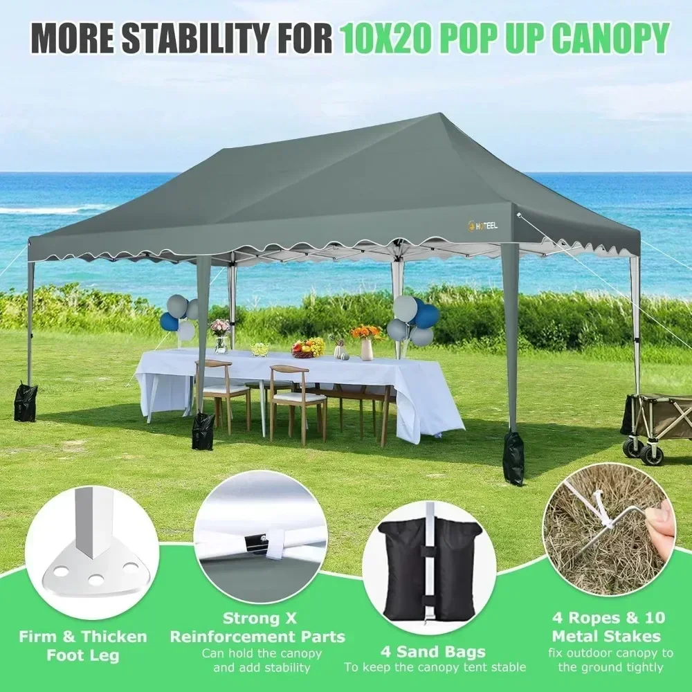 

Бестселлер! Горячие продажи! Палатка-шатер HOTEEL 10X20, быстросборная коммерческая палатка с колесной сумкой и загнутыми краями, портативные палатки.