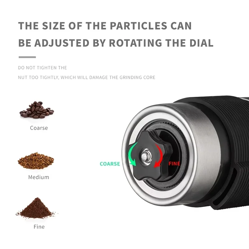 

Adjustable Manual Coffee Grinder - Portable Stainless Steel Hand Grinder With Internal Settings, Ideal For Home Gift