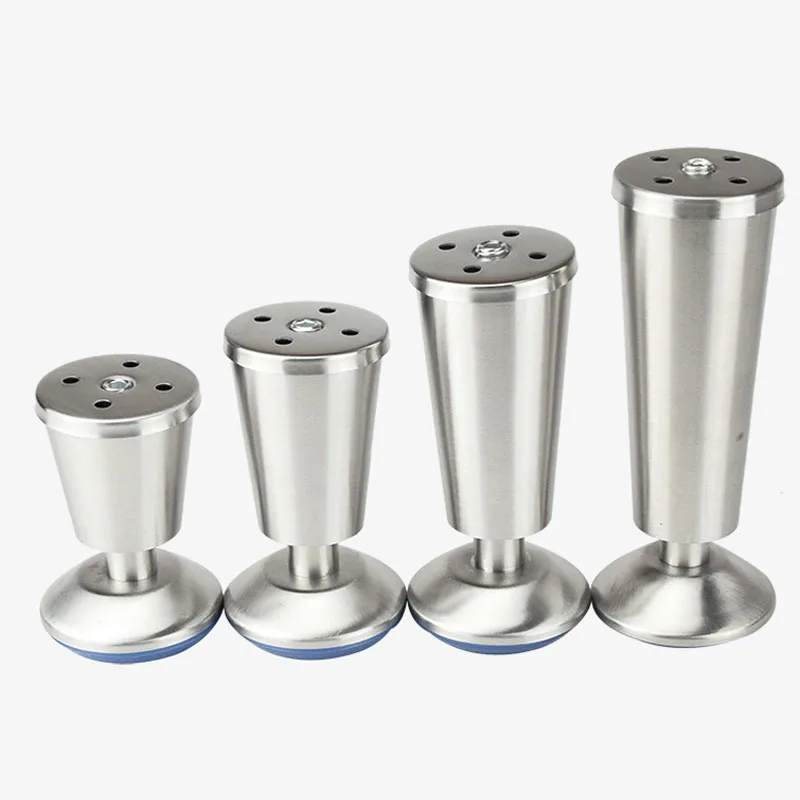 4Pcs Stainless Steel Thickening Adjustable Cabinet Foot Cabinet Support Foot Cup Type Sofa Foot Bathroom Cabinet Feet