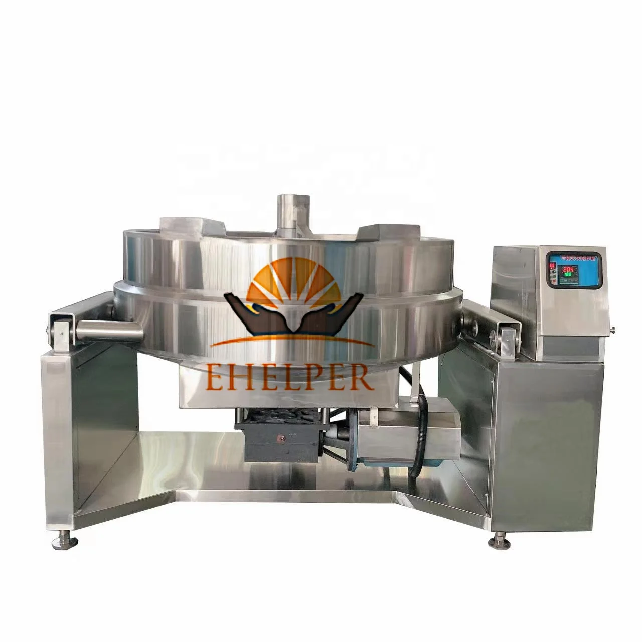 Tilting Wok,steam Heat Transfer Oil Double-layer Pot, Large-capacity Stirring,mixing And Cooking Pot,food Processing Equipment
