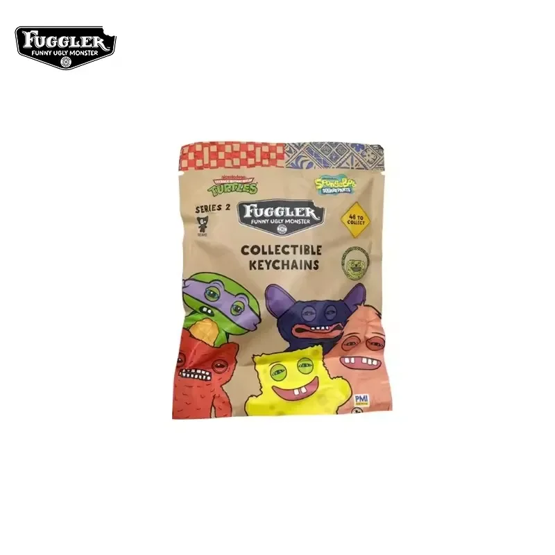 Original Fuggler Random Keychain Blind Box 2 Figure Ugly Funny Monster Tooth Wide Eyed Weirdo Collection Model Bag Pendant view 2