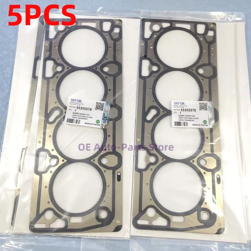 

5PCS Engine Cylinder Head Gasket 55355578 For Chevrolet Sonic Cruze Aveo Buick Cadillac CTS Pontiac G3 1.8L