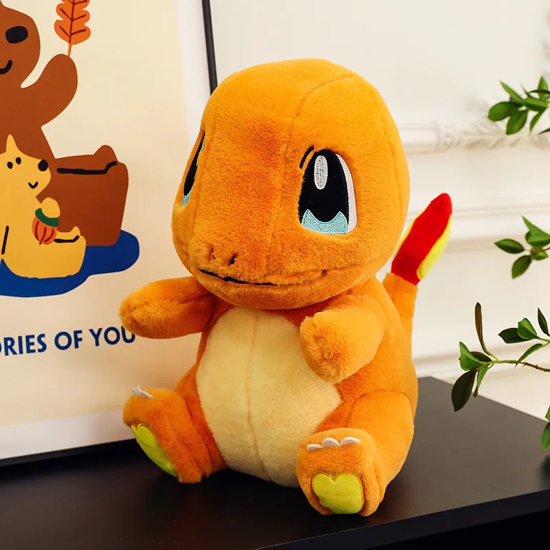 37cm Anime Pokemon Charmander Stuffed Animal Doll Pokemon Dinosaur Plush Toy Cute Cartoon Anime Pillow Kid Gift