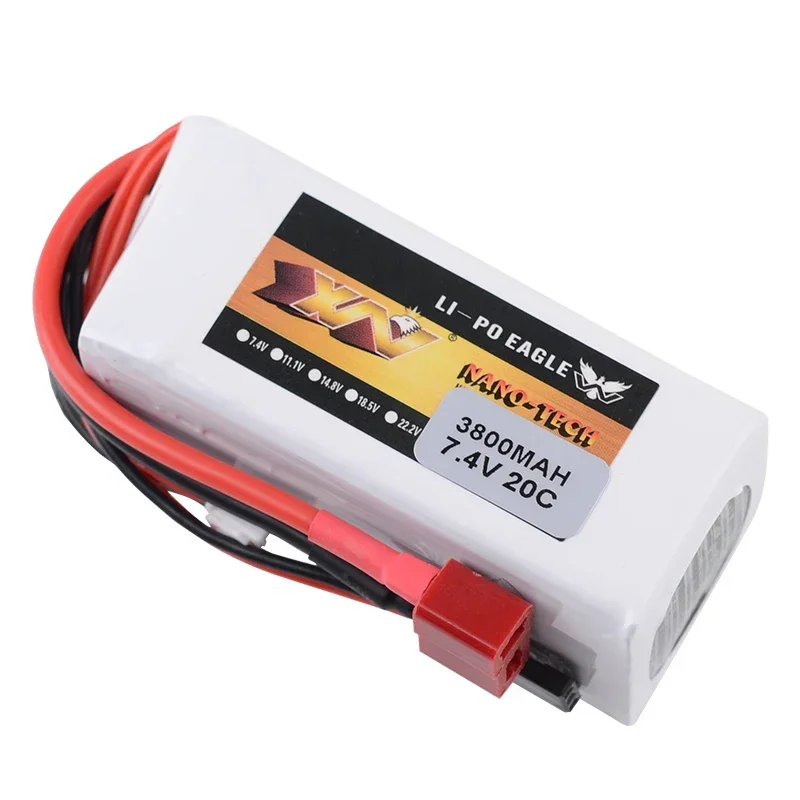 Upgraded 7.4V 3800mAh 20C Lipo Battery For BAJA 5B 5T 5SC remote control Car Model Gasoline Receiver drone Accessories