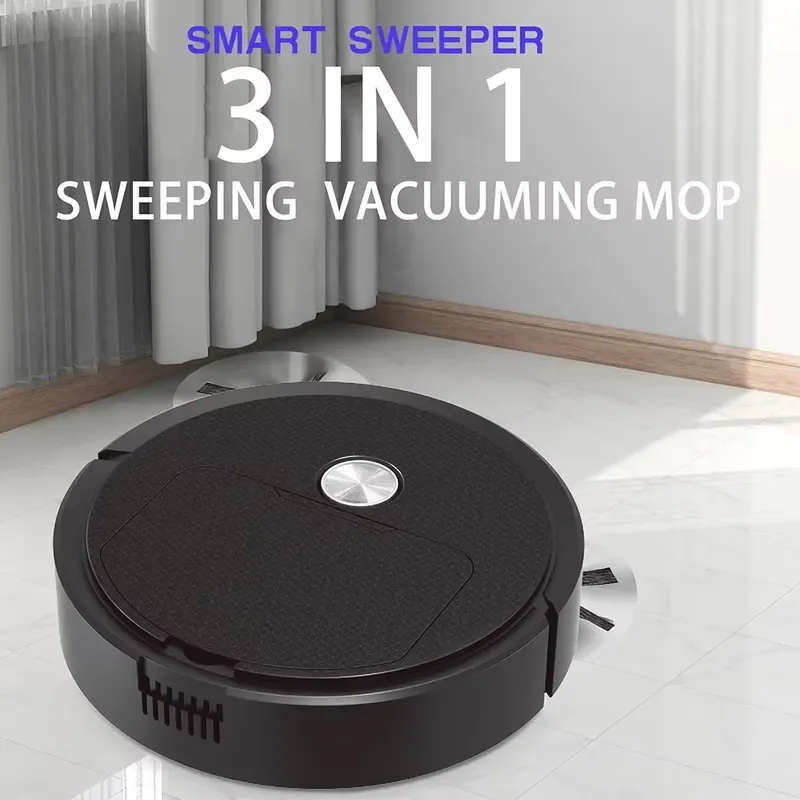 NEW 3 In 1 Smart Sweeping Home Mini Sweeper Sweeping and Vacuuming Wireless Vacuum Cleaner Sweeping Robots For Home Use