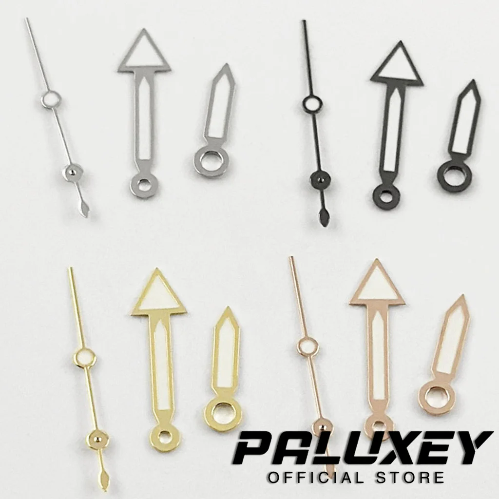 NH35 Hands Gun Silver Rose Gold Gold Watch Hands For NH35 NH36 NH38 NH39 NH70 NH72 Movement Watches Pointers Green luminou