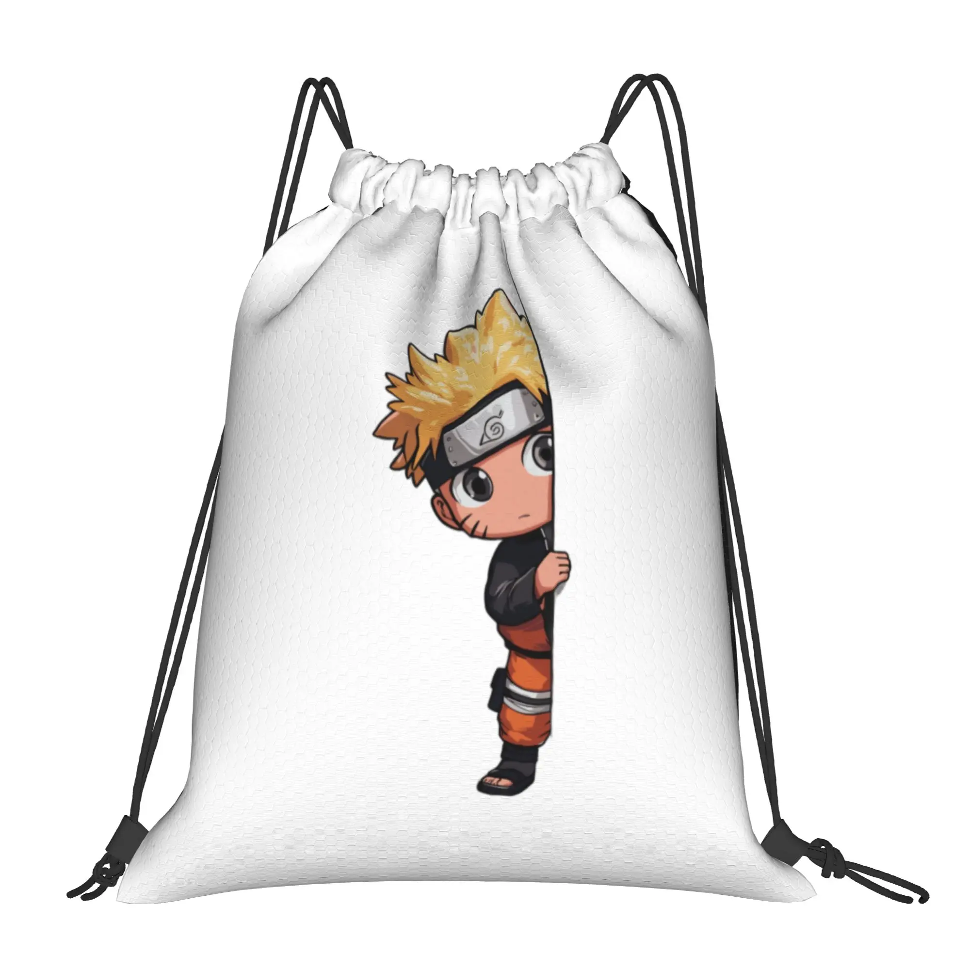 Custom Narutos Uzumaki Anime Drawstring Backpack Sports Gym Bag for Men Women  Shopping Sackpack