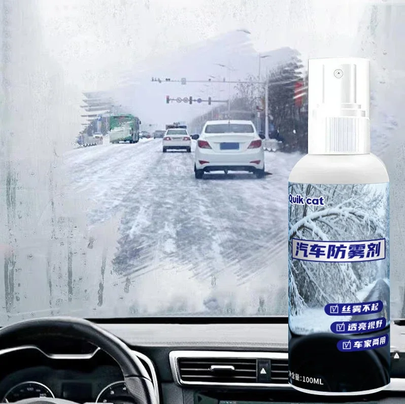Spray nettoyant pour vitres automobiles, Agent de désembuage pour pare-brise automobile, Spray Anti-buée pour prévenir la buée Amagi
