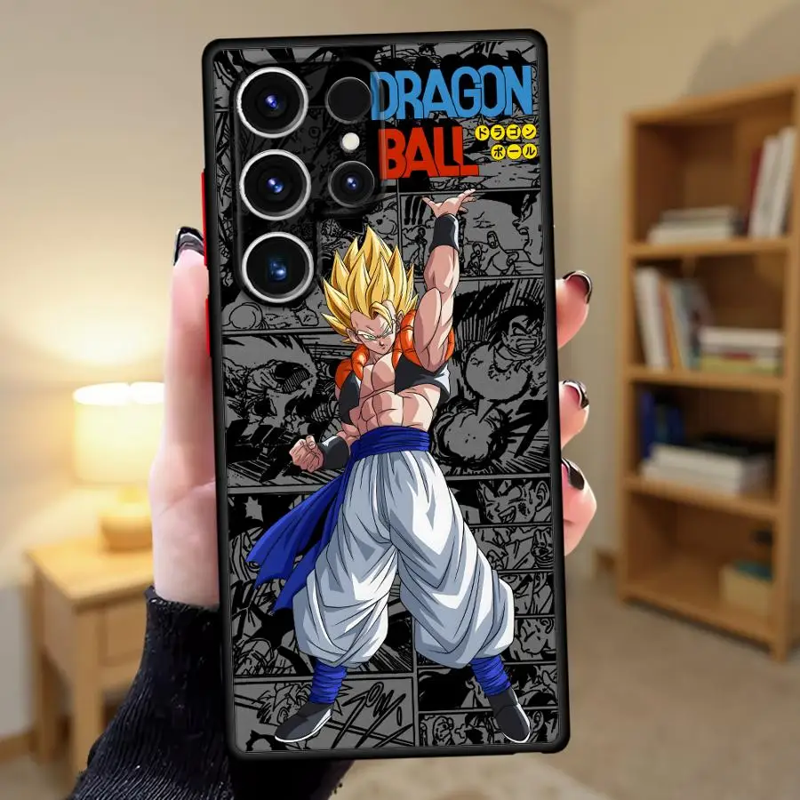 Funda trasera de teléfono con patrón de Dragon Ball Son Goku para Samsung Galaxy S23 Ultra S22 Plus S20 S25 Edge S10 S9 S21 S24 FE