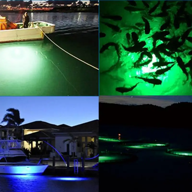 LED Mini Deep Sea Underwater Tackle Fishing Squid Fish Lure Drop Light Flashing Lamp Waterproof Fishing Night Lights River Lake