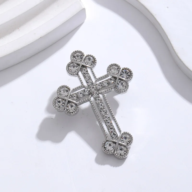 Cross border brooch, suit accessories, high-end alloy, high-end chest flower, shirt collar, clothing badge, decorative buckle