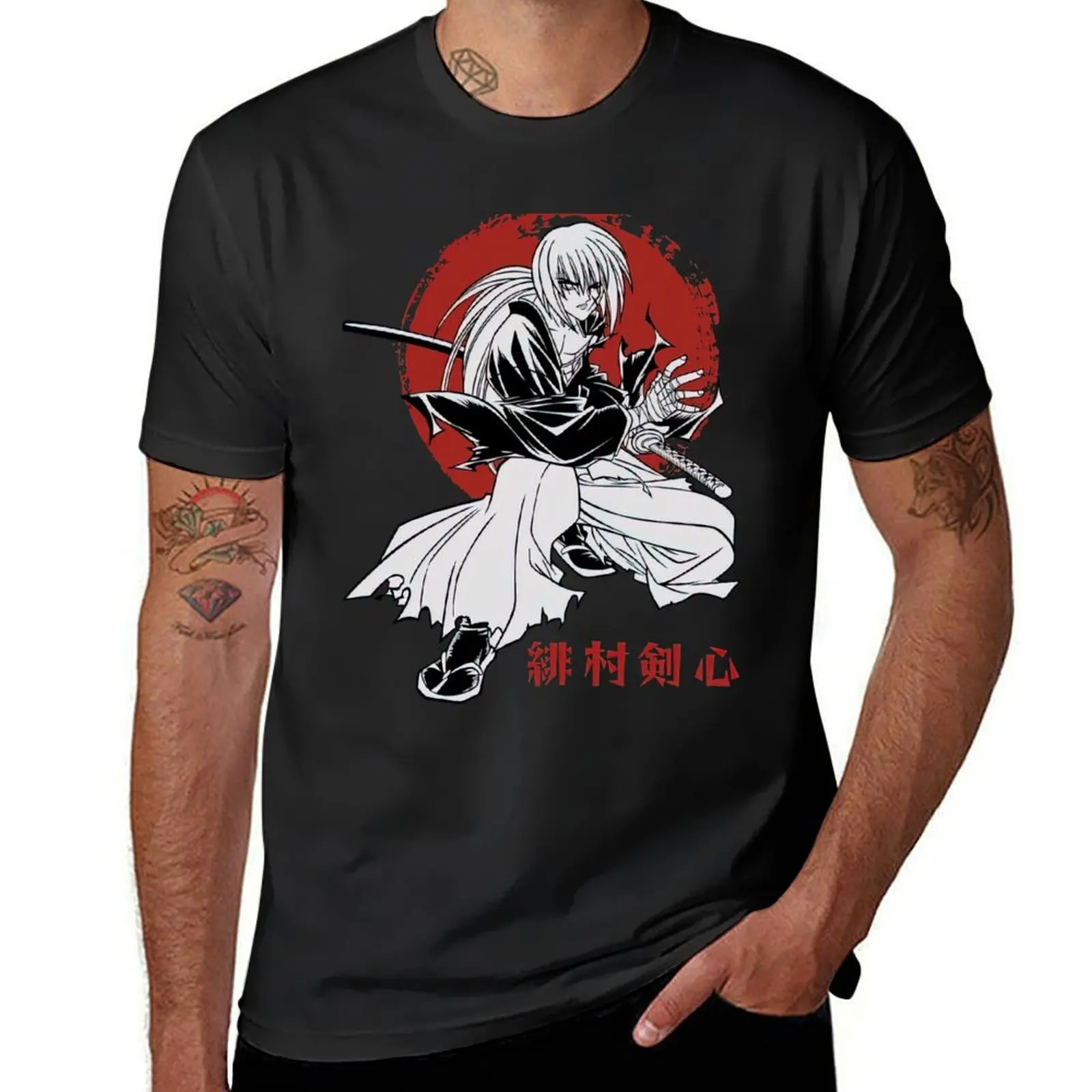 Kenshin Samurai X T-Shirt sports fans Blouse korean fashion mens t shirts pack