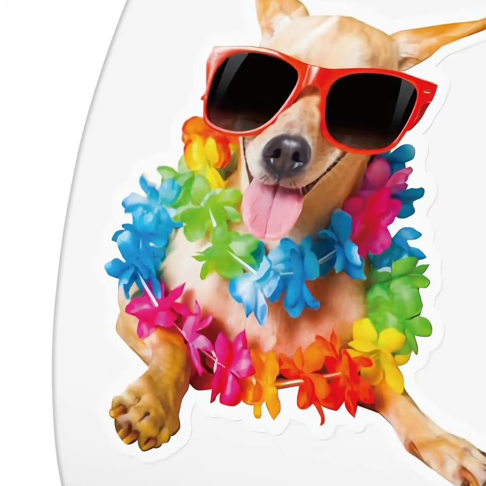 Funny Dog Stickers 500 Pieces 2 Rolls Waterproof Cute Beach Decals Hawaiian Beach Stickers For Notebooks Laptops Pencil Cases