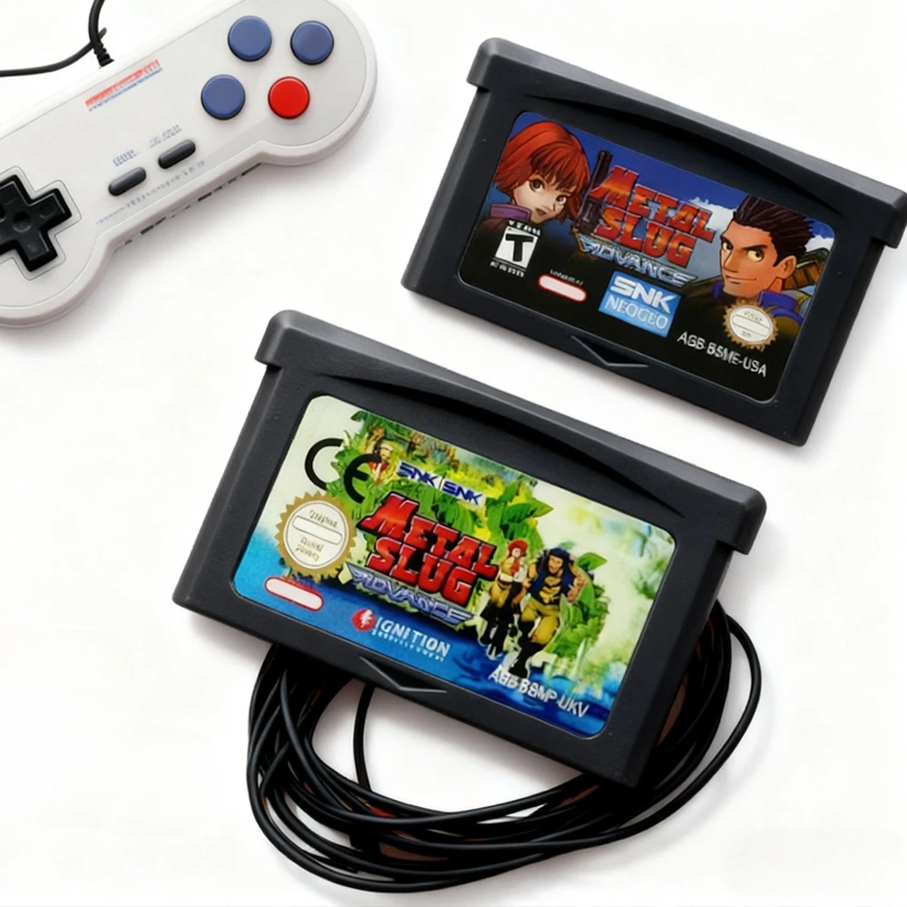 

32-битный картридж для видеоигр, карта игровой консоли для GBA, серия игр для стрельбы, металлический слиз, английский язык, версия для США/EUR