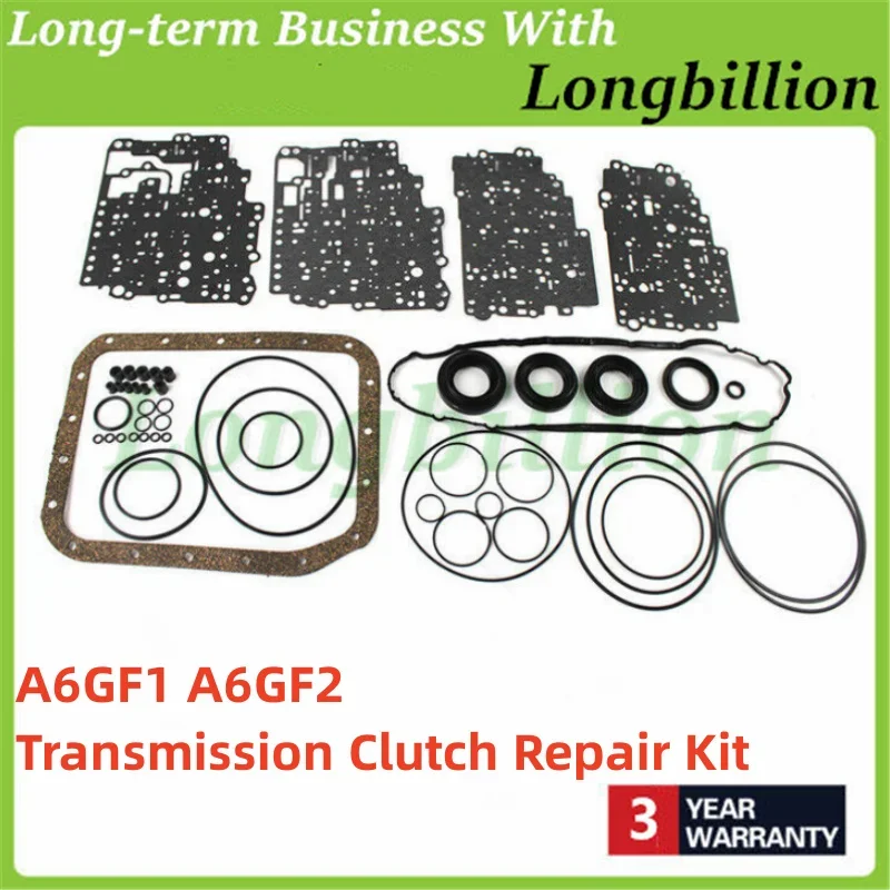

A6GF1 A6GF2 Automatic Transmission Clutch Repair Kit For Hyundai Gearbox Overhaul Oil Seal Gasket