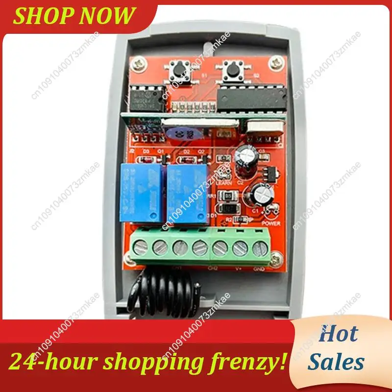 

Daily Sale Universal Garage Door Remote Control Receiver 433Mhz12v-24V Electric Gate Control Opener 433.92Mhz Rolling Learning C