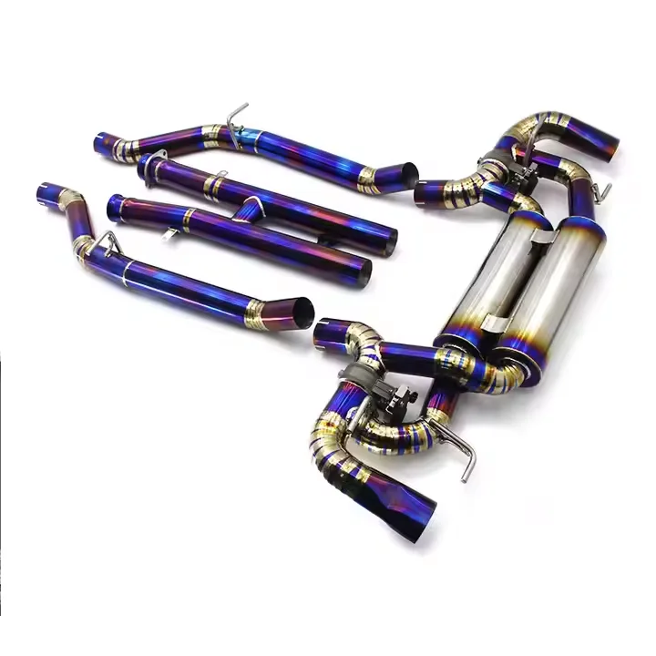 OBM Car Exhaust System For Mercedes-Benz SLS AMG 6.2L 2011- Escape Titanium Alloy Exhaust Pipe Muffler Catback Exhaust