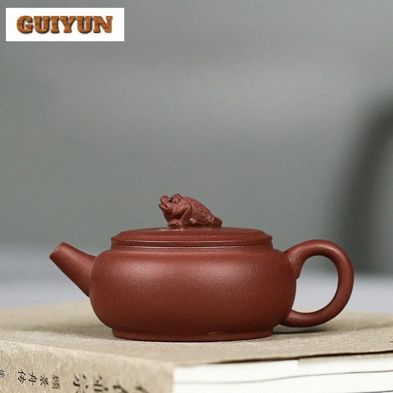 

110ML High-end Yixing Purple Clay Teapots Handmade Auspicious Beast pot Raw Ore Purple Mud Kettle Chinese Zisha Tea Set Supplies