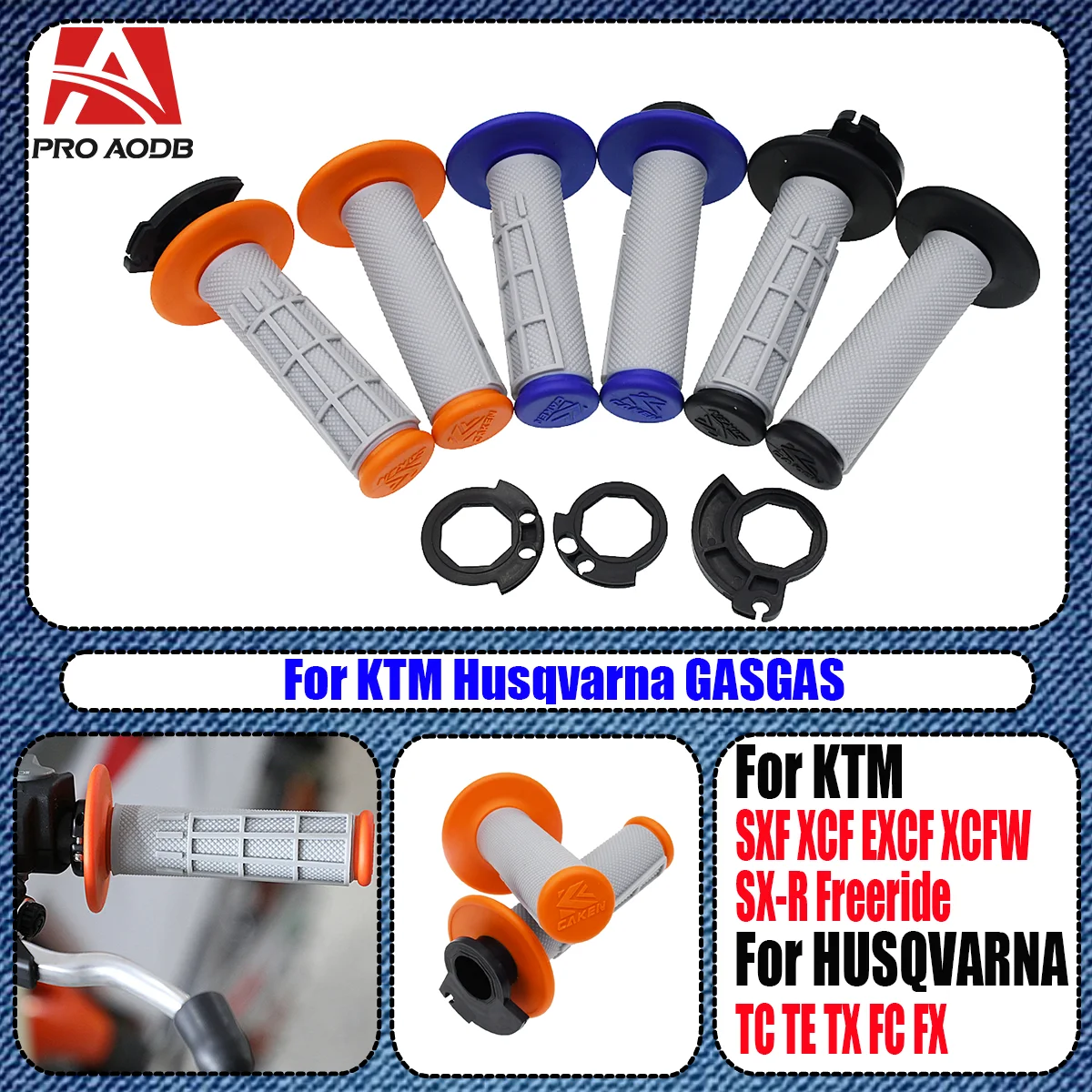 

Motorcycle Handlebar Lock-on Grips Tube For Enduro Dirt Bike For KTM SX SXF EXC EXCF XC XC-F XC-W TPI SIX DAYS 125-500 2008-2020