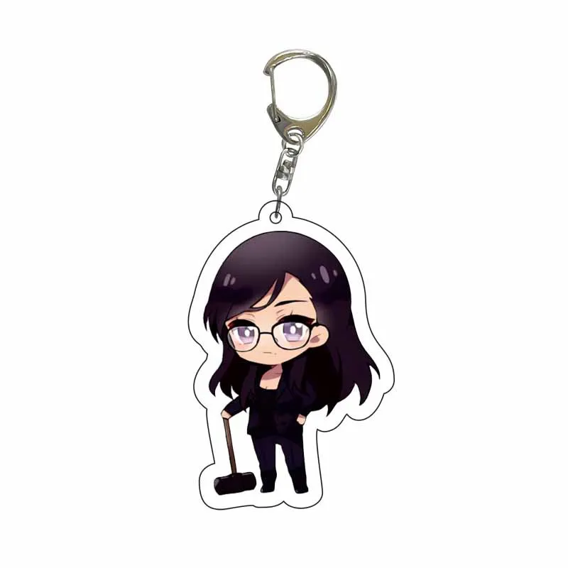 Anime Summer Time Rendering Cosplay Costume Key Pendant Props Acrylic Keychain Keyring Bag Pendant Friends Fans Gifts