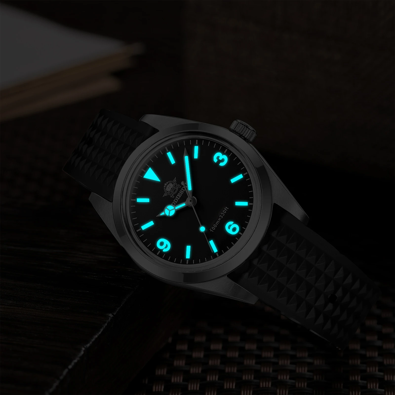 ADDIESDIVE Luxus-Saphirglas-Herrenuhr 36 mm VH31 Quarz-Armbanduhren BGW9 leuchtende 10 Bar wasserdichte Herren-Business-Armbanduhr