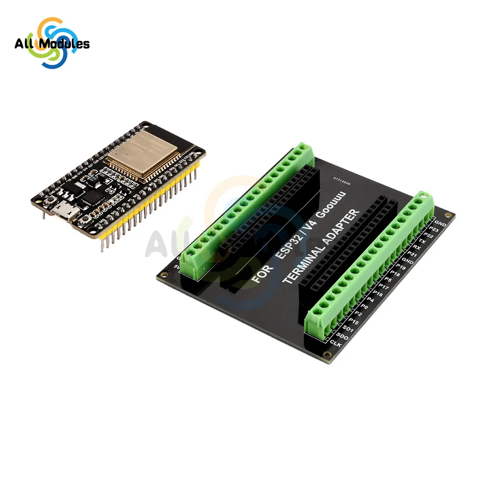 ESP32 38PIN Breakout Board GPIO 1 into 2 for ESP-32S 38PIN Terminal Screw Board Compatible with ESP32 Development Board