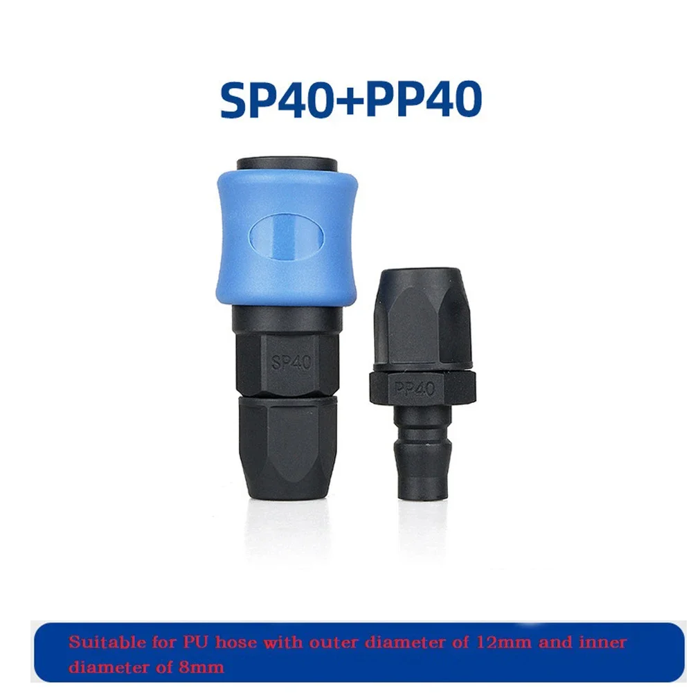 C-Type Self-locking Quick Connectors Kit Compressor Pneumatic Fittings 8/10/12mm Air Compressor Air Pump Pipe Joint Male Female