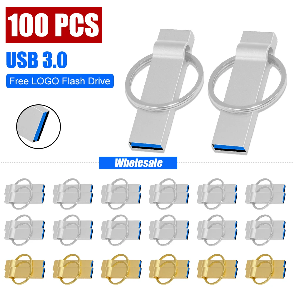 

100 шт./лот, металлический USB-накопитель с бесплатным логотипом, 3,0 64 ГБ, 32 ГБ, 8 ГБ, 4 ГБ, флэш-накопитель, USB-накопитель, 128 ГБ, 16 ГБ, PenDrive 3.0
