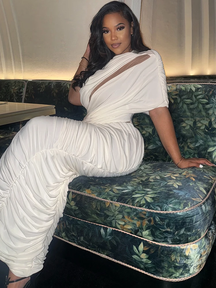 فستان نسائي بسيط غير منتظم من Sisterlinda مزين بشبكة مجوفة وأكمام قصيرة ضيق منتصف الليل للحفلات الراقصة فساتين أنيقة