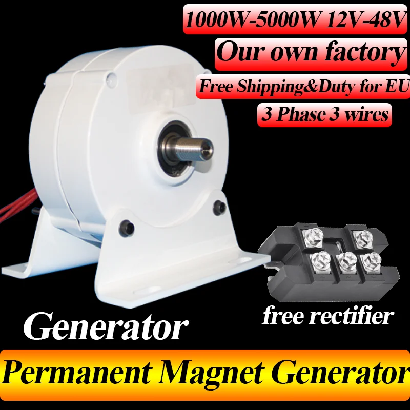 

Cheap small generators affordable choice Factory Price Low Speed Real 12V 24V 48V Gearless Permanent Magnet Generator