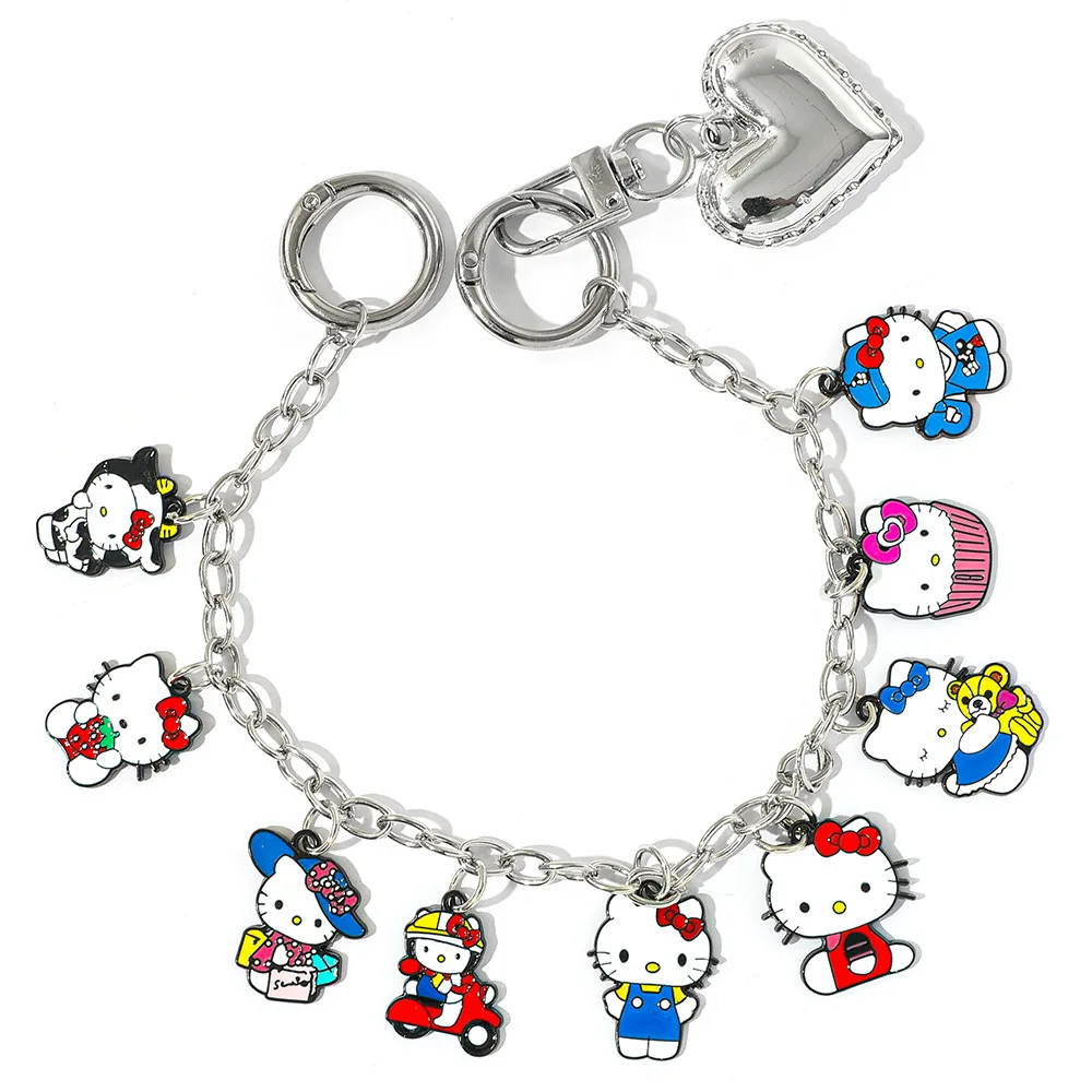 Dulce y lindo dibujo animado Sanrio HelloKitty serie colgante mochila accesorios colgantes Harajuku regalo creativo para niña