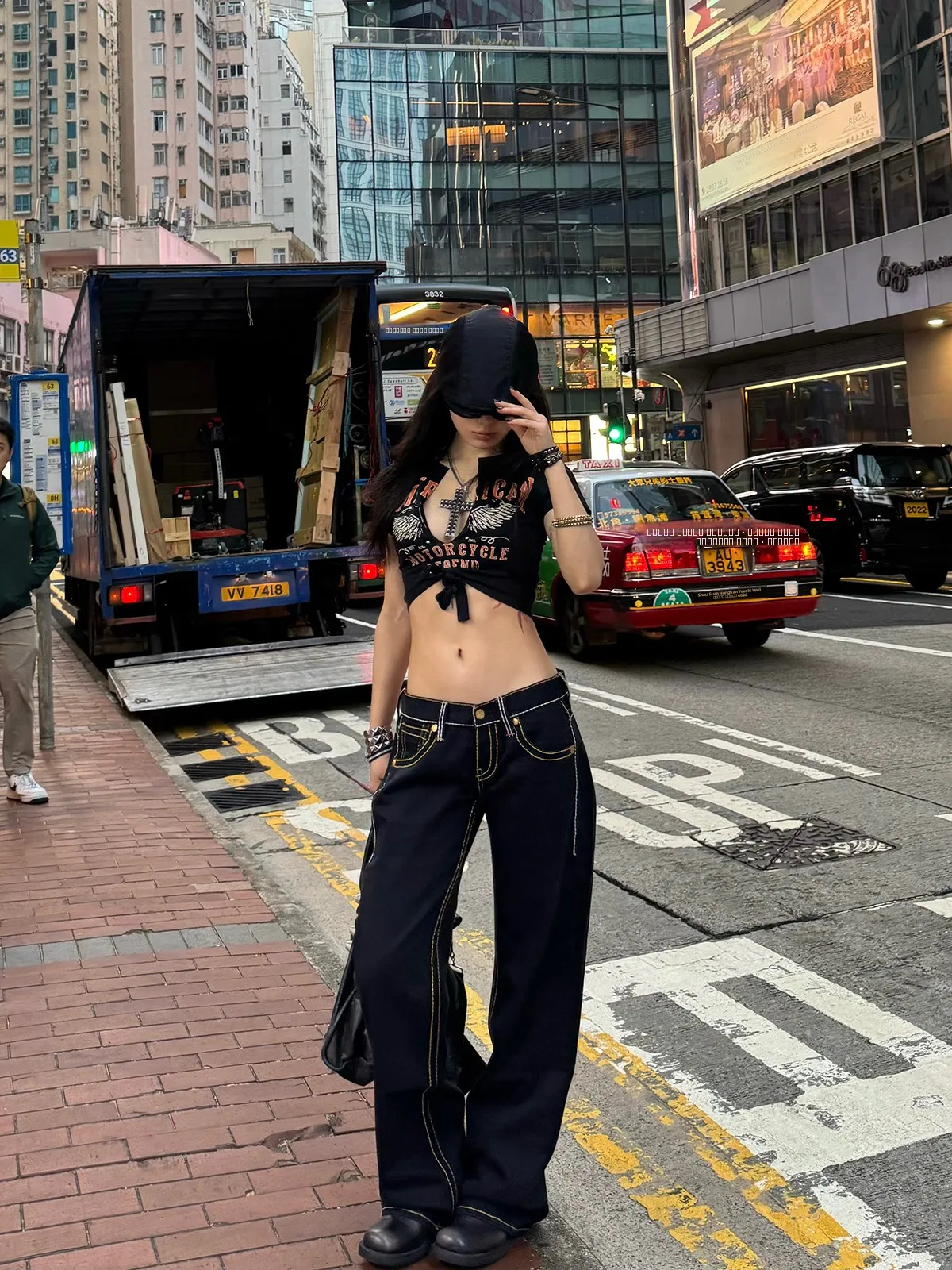 

ICVIBE Beautiful Thi Line Skinny Jeans Low Waist Straight Leg Bla Thin Denim Pants Women's Winter Cotton Stretch Jeans