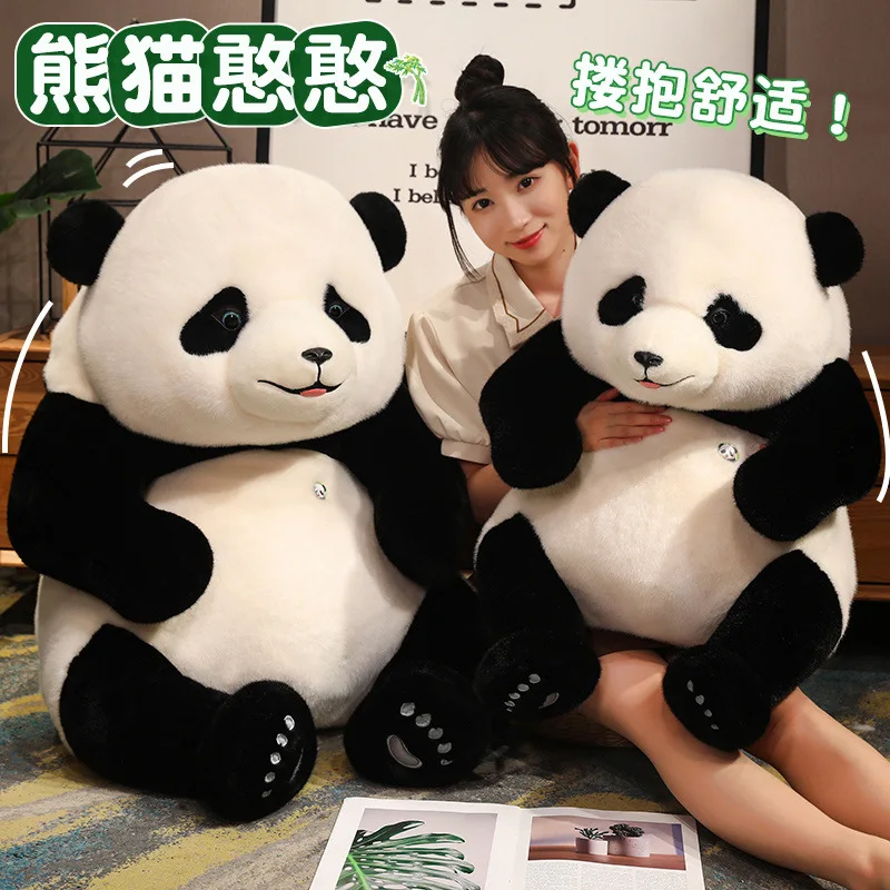 Simulation Panda Hanhan Doll Pillow Super Soft Cute Panda Plush Toy with Packaging Gift