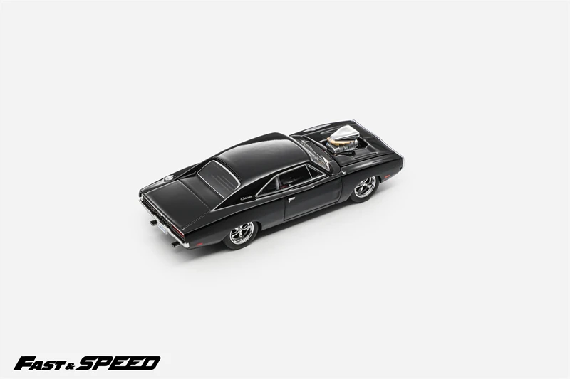 [PreSale] Fast Speed FS 1:64 1970 Charger R/T Black Dom's FNF Fast and Furious Diecast Model Car
