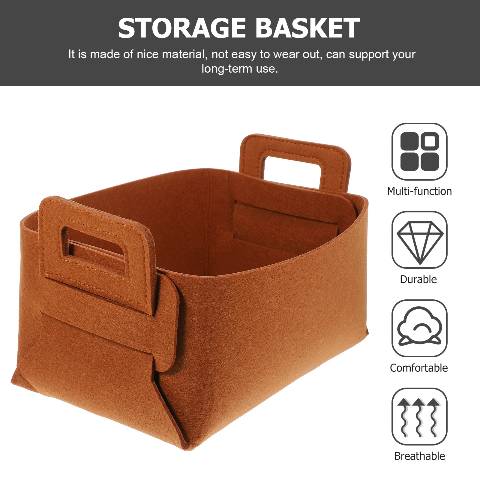 

Storage Basket Collapssible Laundry Baskets Clothes Collapsible Holder Foldable Felt Collaspe-it
