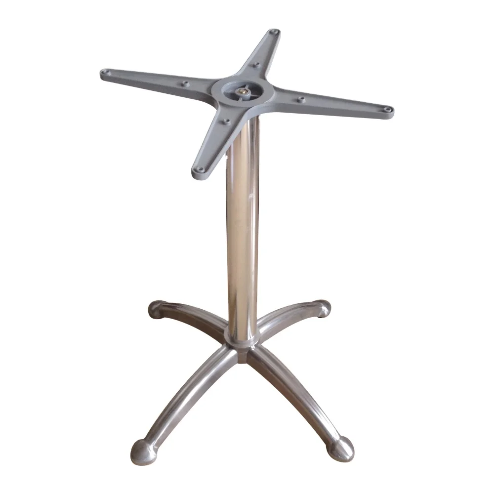 

Dining Silver Table Base Outdoor Affordable Retro Cast Aluminum With Four LegsATV&UTV
