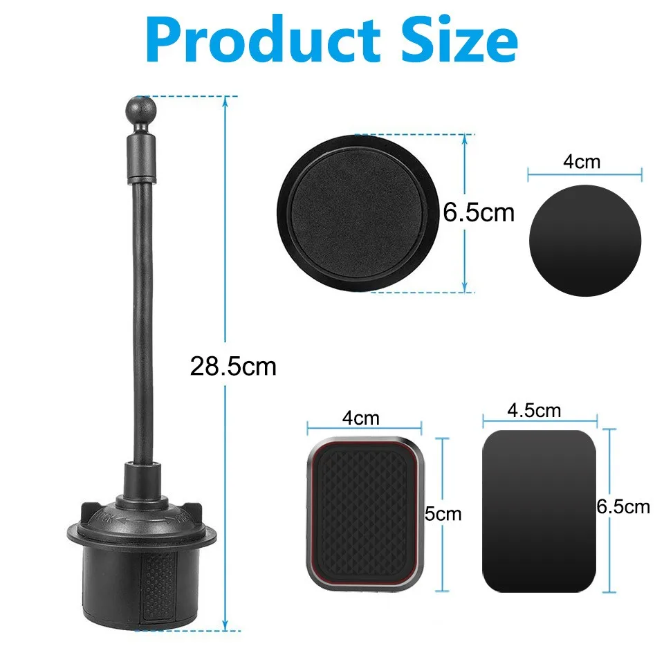 Uniwersalny magnetyczny uchwyt samochodowy na telefon z elastycznym ramieniem typu gęsia szyja, mocny magnetyczny stojak na telefon do iPhone 11 XR Pro Samsung