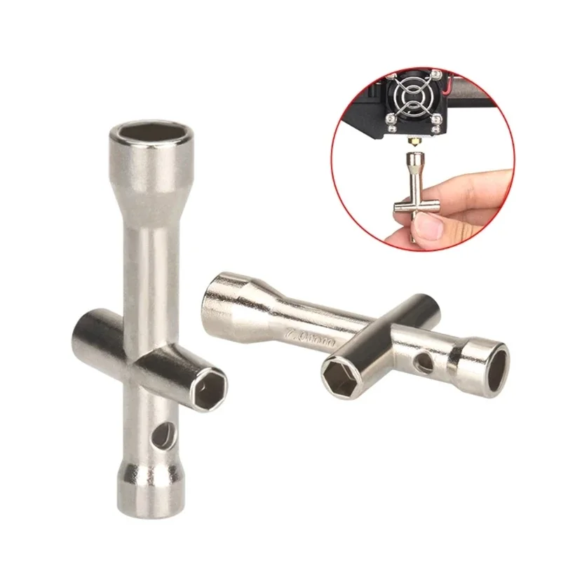 หัวฉีด MINI Spanner M2.5 สกรู NUT หกเหลี่ยม ประแจแขนซ็อกเก็ตการบำรุงรักษาชุดล้อรถเครื่องมือ