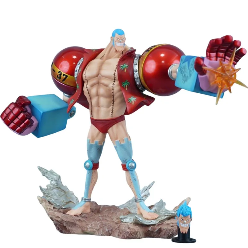

28.5cm Anime One Piece Action Figure One Pieces Franky Figuras Toys Manga Figurine GK Statue PVC Model Ornament Gift for Fans